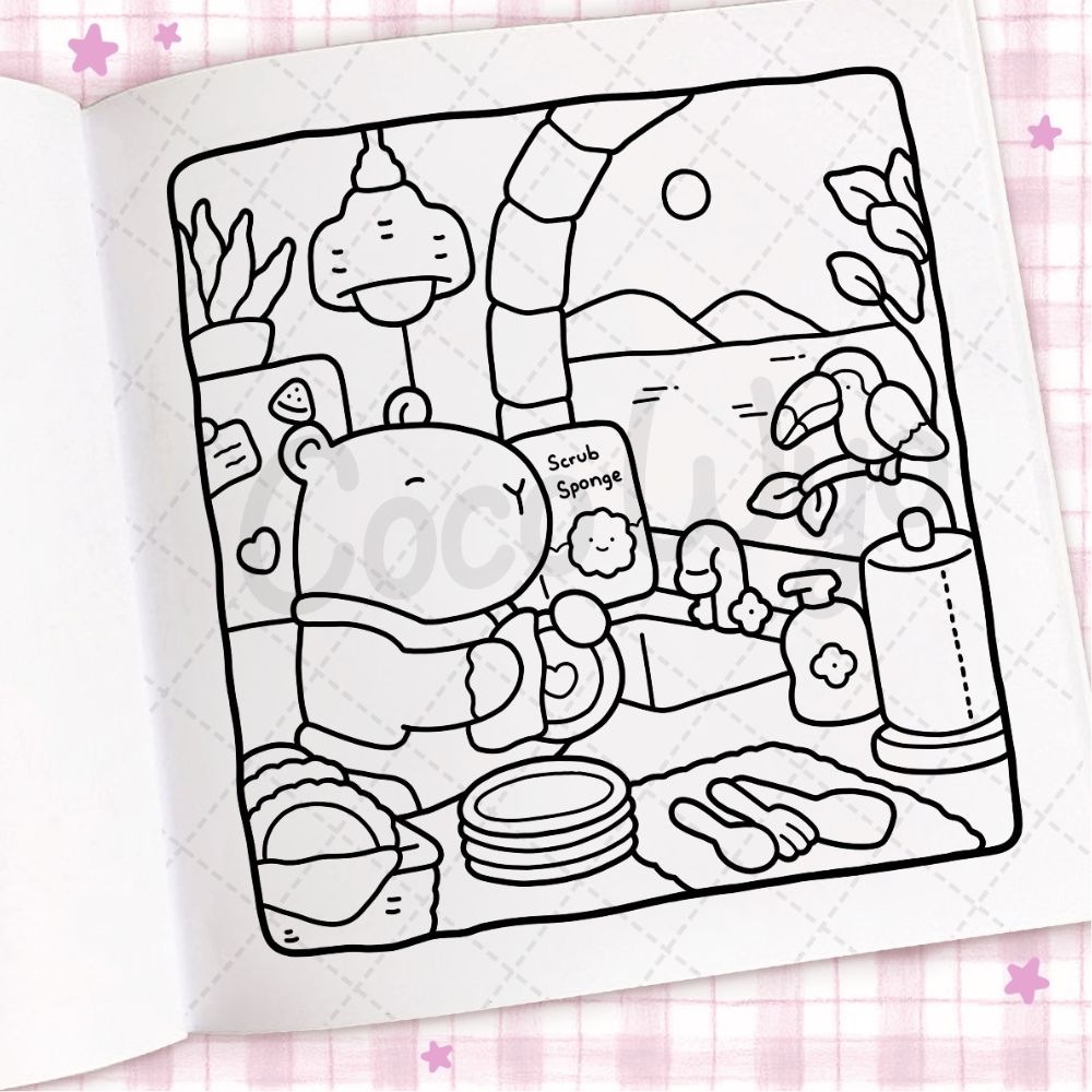 Penguin Random House Books Cozy Days Coloring Book