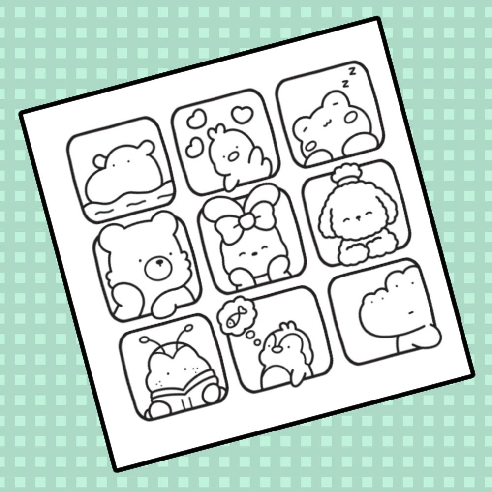 Penguin Random House Books Cozy Friends Coloring Book