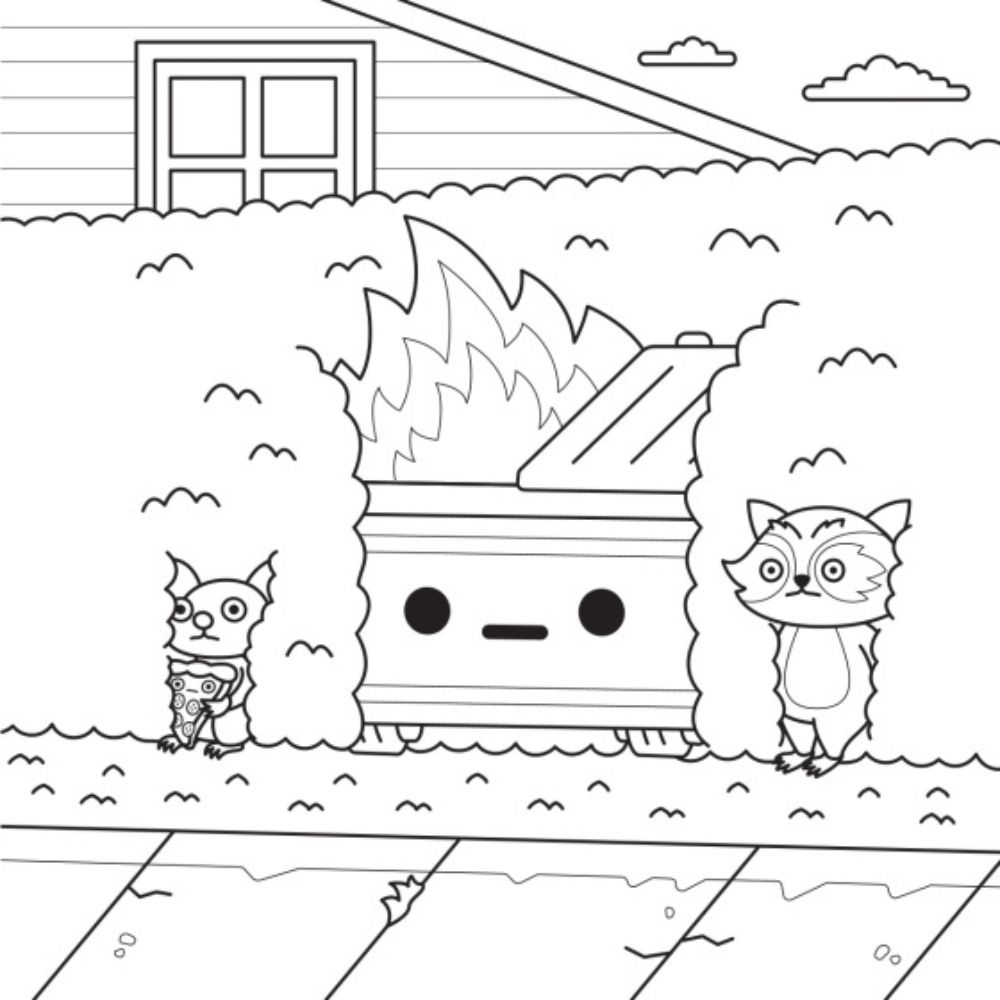 Penguin Random House Books The Official Dumpster Fire Coloring Book