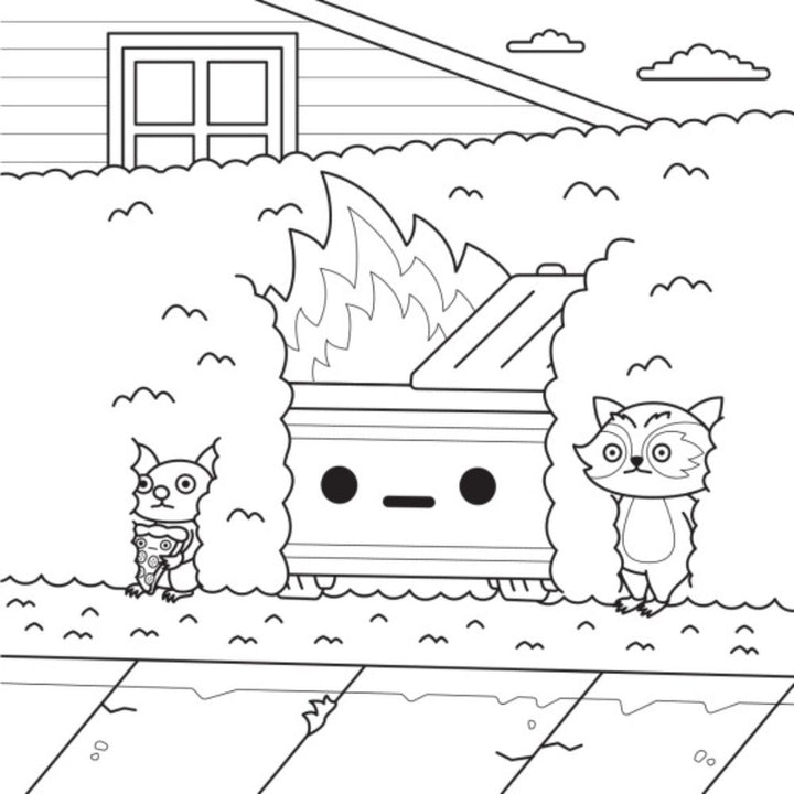 Penguin Random House Books The Official Dumpster Fire Coloring Book