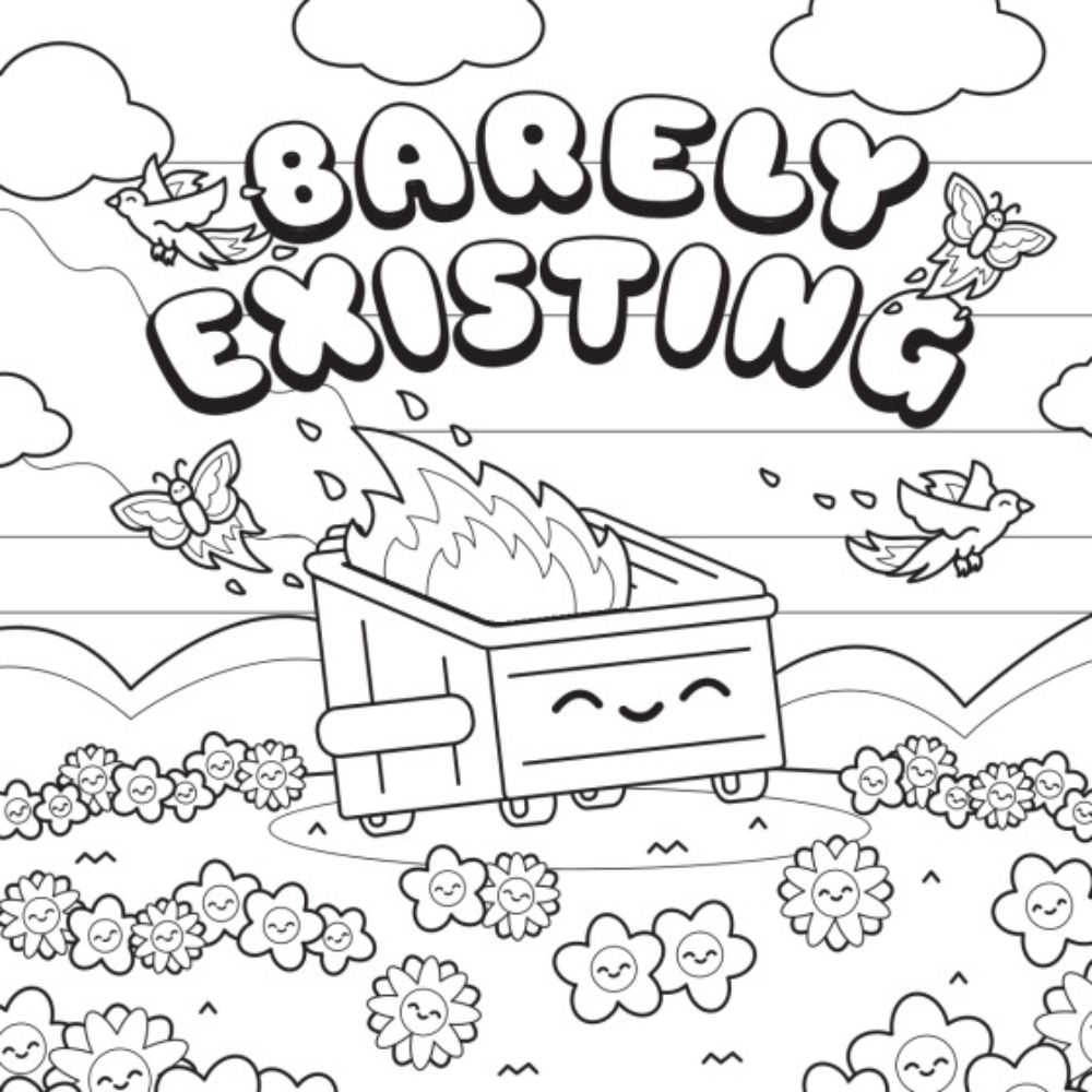 Penguin Random House Books The Official Dumpster Fire Coloring Book