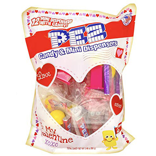 PEZ Candy Candy Pez Valentine Party Bag - 12pcs