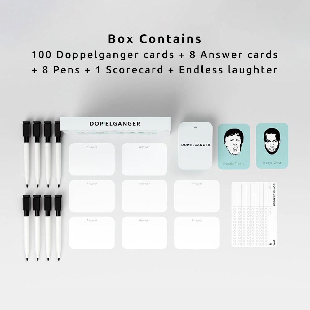 Pikkii Games Doppelganger™ - the Hilarious Celebrity Party Game