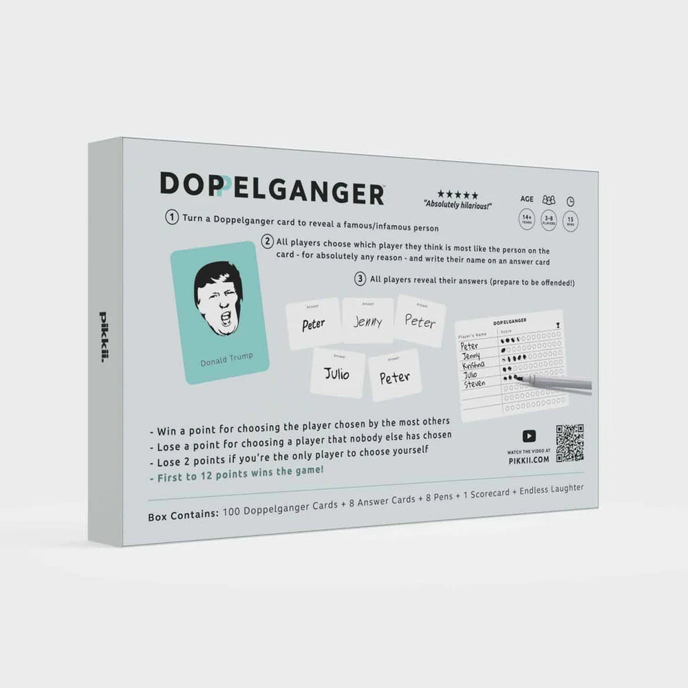 Pikkii Games Doppelganger™ - the Hilarious Celebrity Party Game