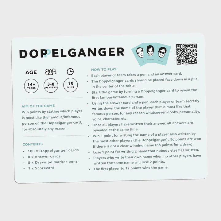 Pikkii Games Doppelganger™ - the Hilarious Celebrity Party Game