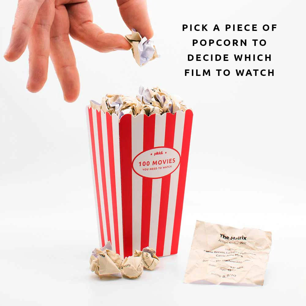 Pikkii Games Movie Popcorn Bucket List