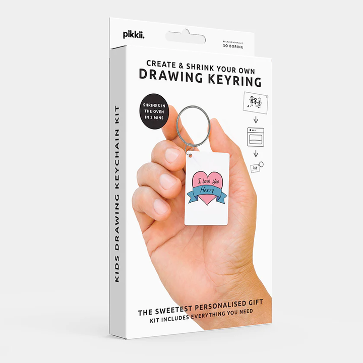 Pikkii Home Decor Create Your Own Shrink Drawing Keyring