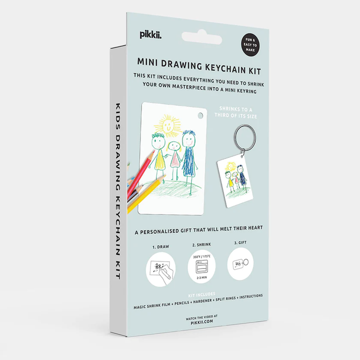 Pikkii Home Decor Create Your Own Shrink Drawing Keyring
