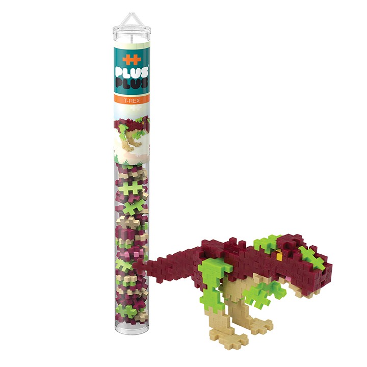 PLUS PLUS Toy Vehicles & - Construction T-Rex Plus Plus build tube