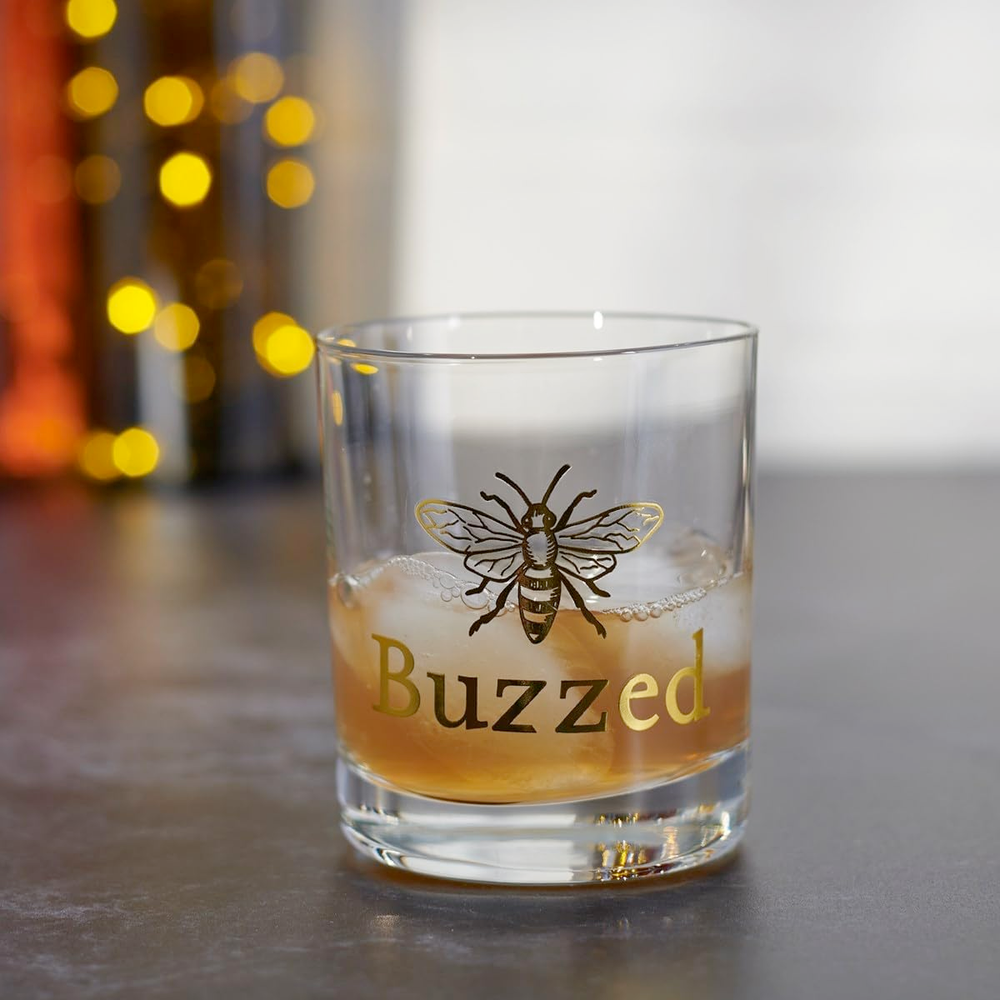 Primitives by Kathy Drinkware & Mugs Buzzed Rocks Glass - 9 oz
