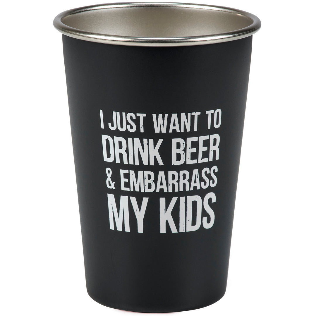 Primitives by Kathy Drinkware & Mugs I Just Want to Drink Beer and Embarrass My Kids Pint