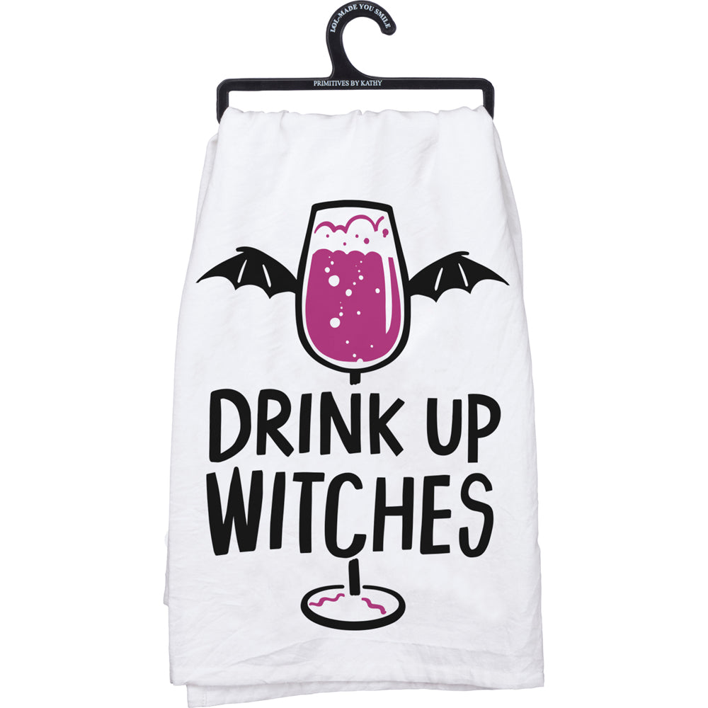 Primitives by Kathy Kitchen & Table Drink Up Witches Kitchen Towel