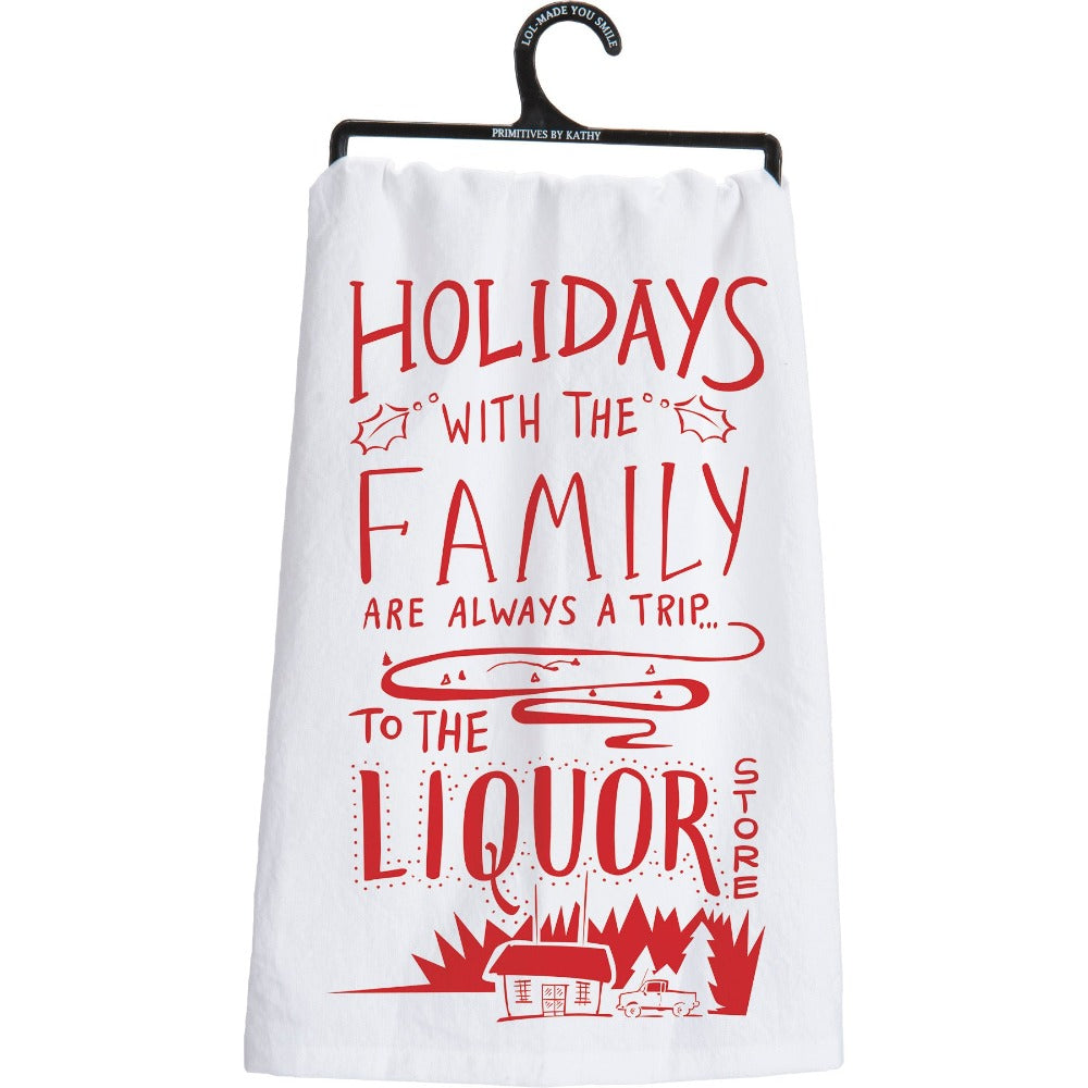 Primitives by Kathy Kitchen & Table Funny Holiday Tea Towel