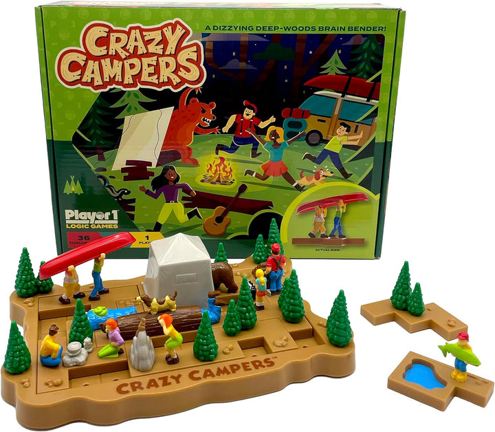 Project Genius / Recent Toys Games Crazy Campers Logic Game for 1 player