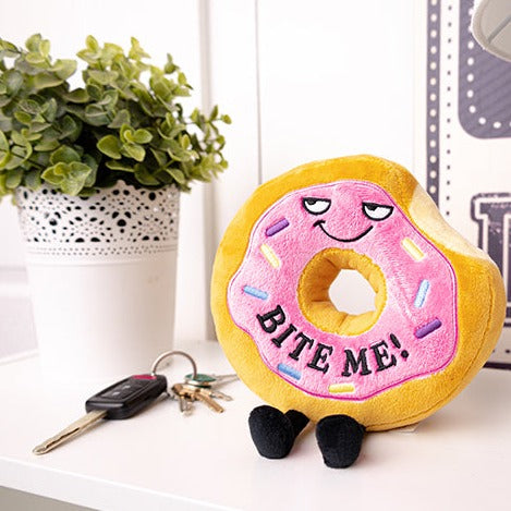 Punchkins Toy Stuffed Plush Bite Me Donut Plushie