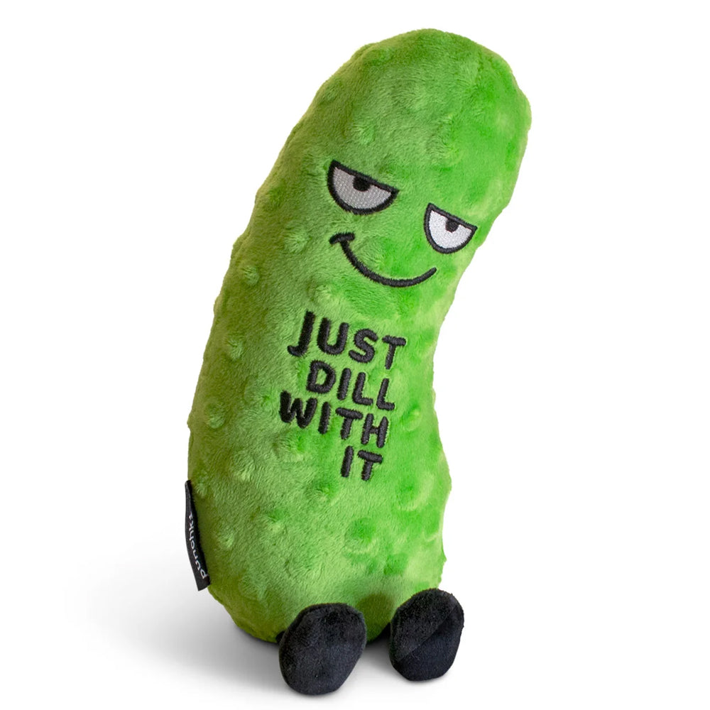 Punchkins Toy Stuffed Plush Dill With It - Pickle Plushie