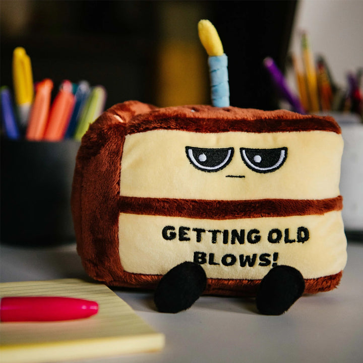 Punchkins Toy Stuffed Plush Getting Old Blows Cake Plushie