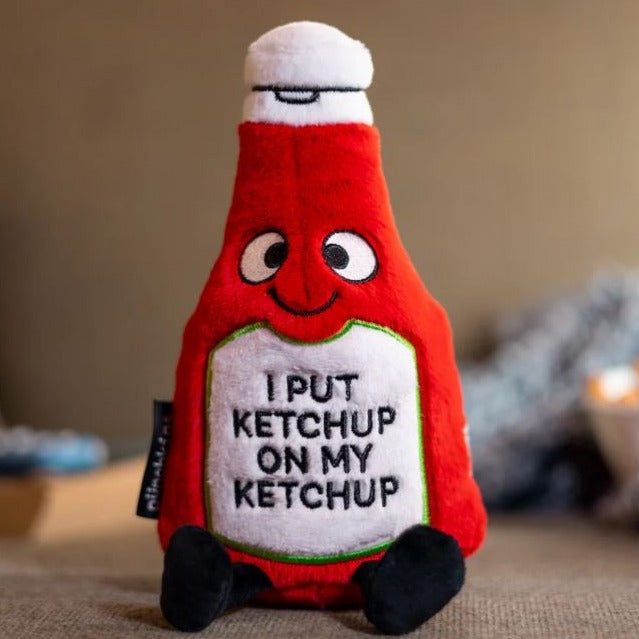 Punchkins Toy Stuffed Plush I Put Ketchup on my Ketchup Plushie