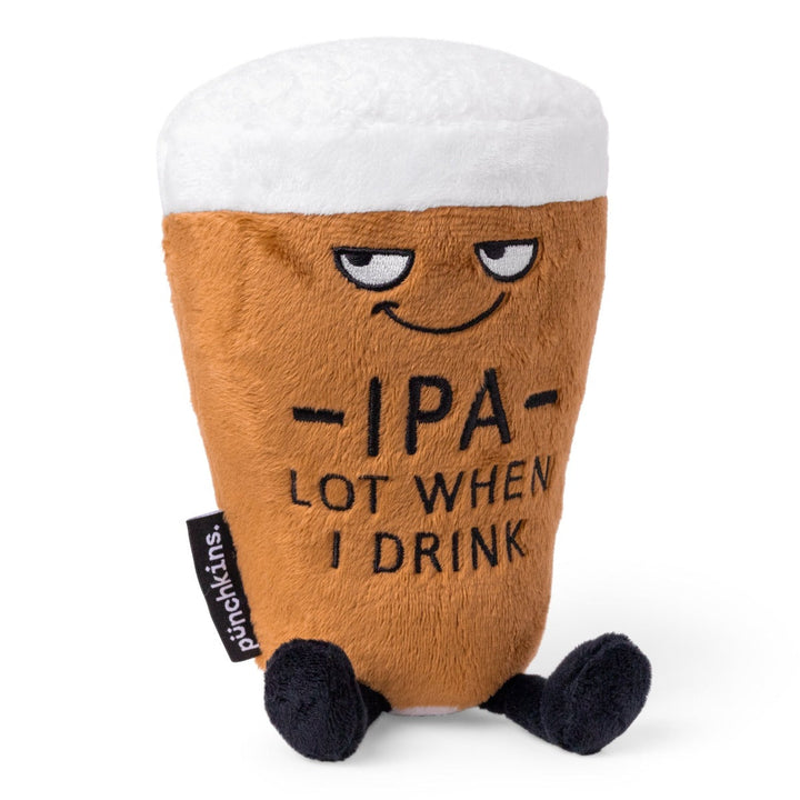 Punchkins Toy Stuffed Plush "Ipa Lot When I Drink" Beer Plushie