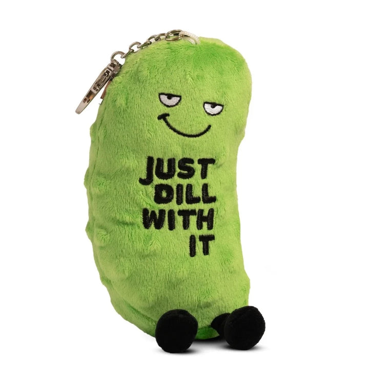Punchkins Toy Stuffed Plush Just Dill With It Keychain