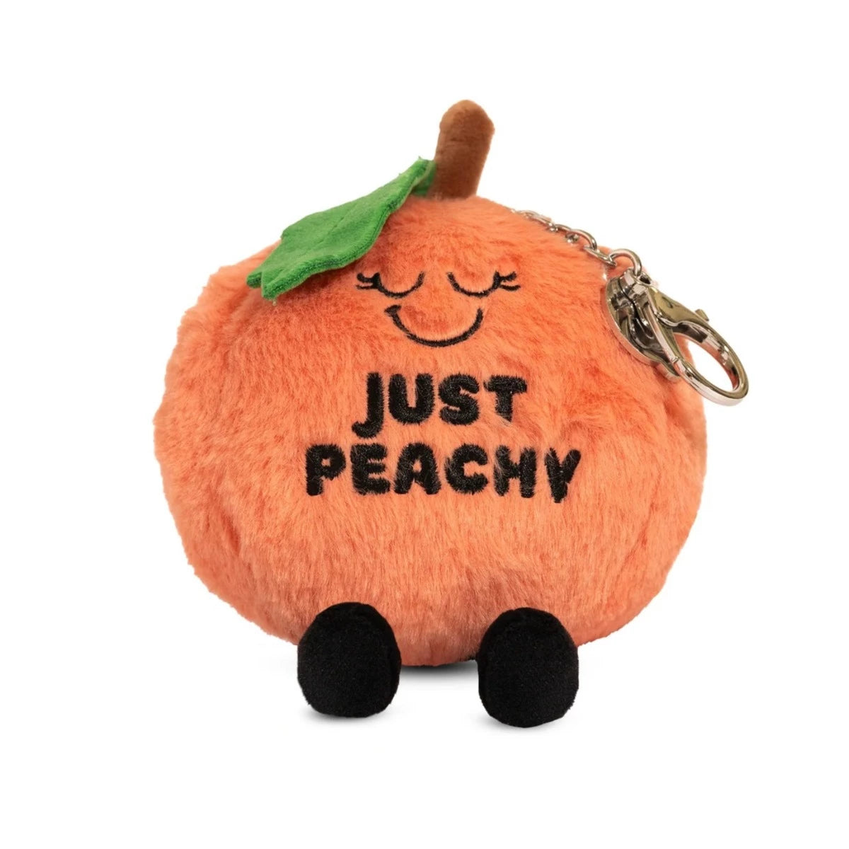 ZQEOU Peach Keychain - Stainless Steel Fruit Jewelry Gift For Peach Lovers