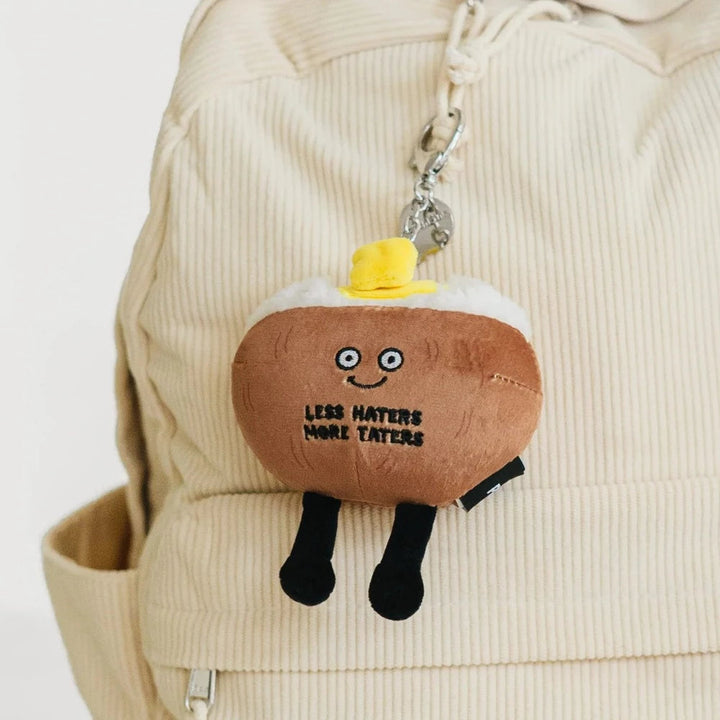 Punchkins Toy Stuffed Plush Less haters More Taters Keychain