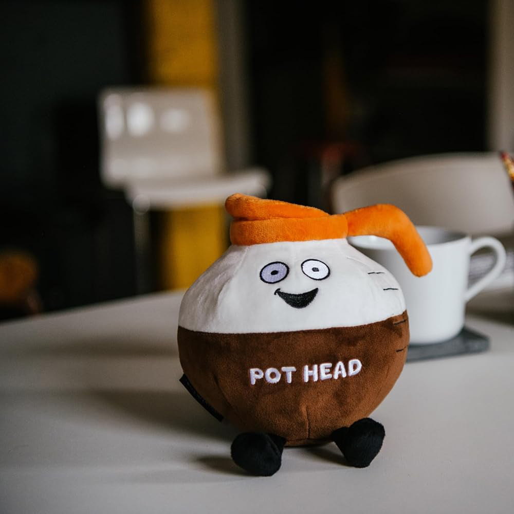 Punchkins Toy Stuffed Plush Pot Head (Coffee) Plushie