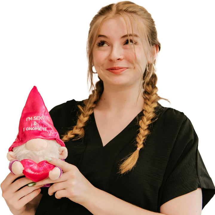 Punchkins Toy Stuffed Plush Sexy and I Gnome It Plushie with Heart