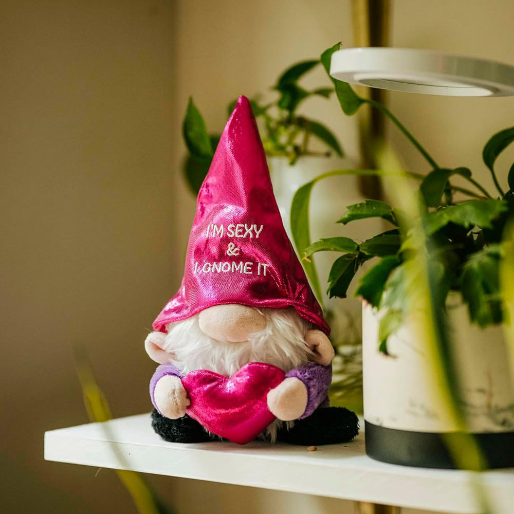 Punchkins Toy Stuffed Plush Sexy and I Gnome It Plushie with Heart