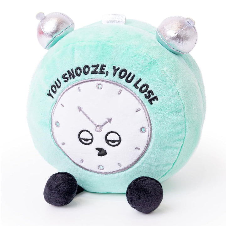 Punchkins Toy Stuffed Plush You Snooze, You Lose, Plushie Alarm Clock