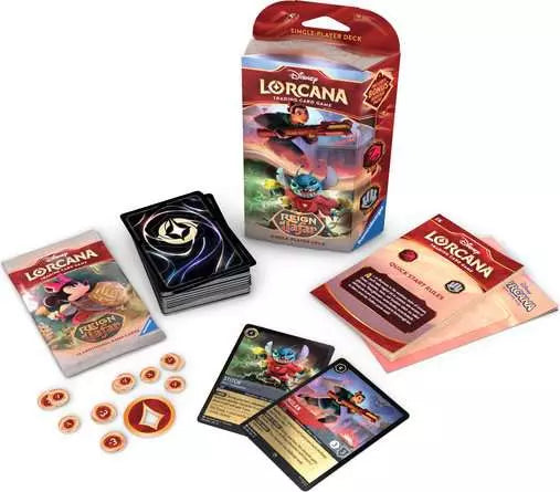 starter deck disney lorcana Archazia's Island Disney Lorcana Starter Deck Ruby & Sapphire main image 1