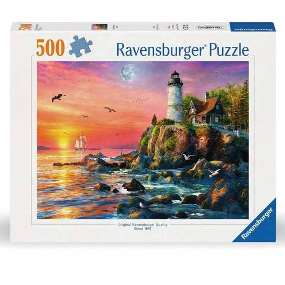 Ravensburger Puzzles Ravensburger Lighthouse at Sunset 500 pc Puzzle