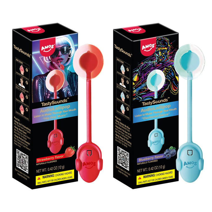 Redstone Foods CANDY Amos TastySounds Audio Lollipop - Plays Music