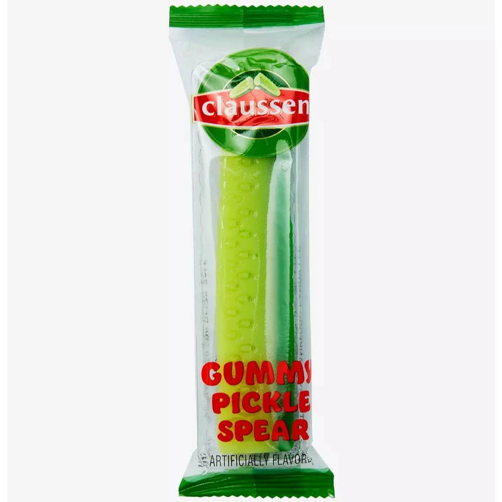 Redstone Foods Candy Claussen Jar of Gummy Pickle Spears