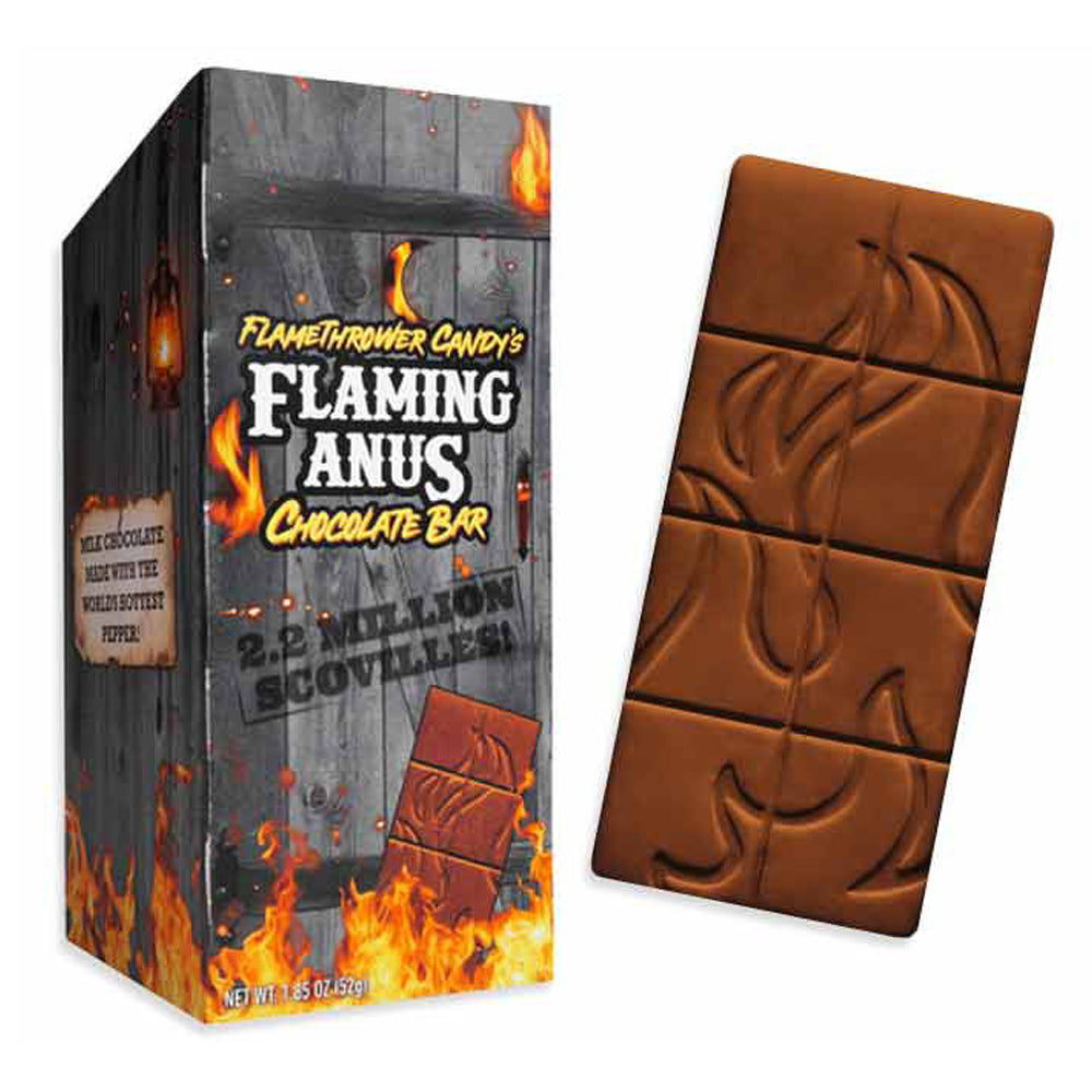 Redstone Foods Candy Flaming Anus Chocolate Bar - 2.2 million scovilles
