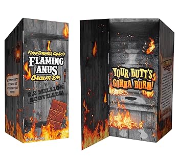 Redstone Foods Candy Flaming Anus Chocolate Bar - 2.2 million scovilles