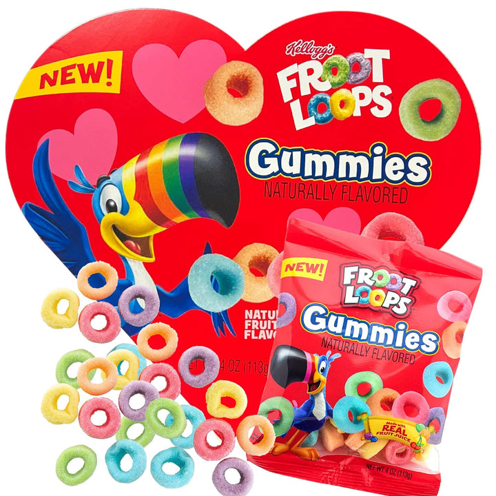 Redstone Foods Candy Froot Loops Heart Box with Gummies