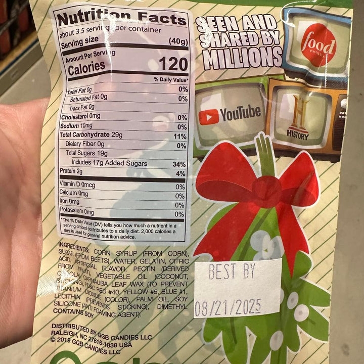 Redstone Foods Candy Gummy Mistletoe! 5 oz