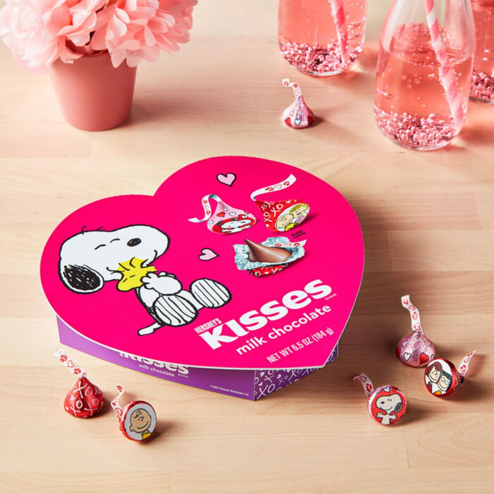 Redstone Foods Candy Snoopy Heart Box of Hershey Kisses