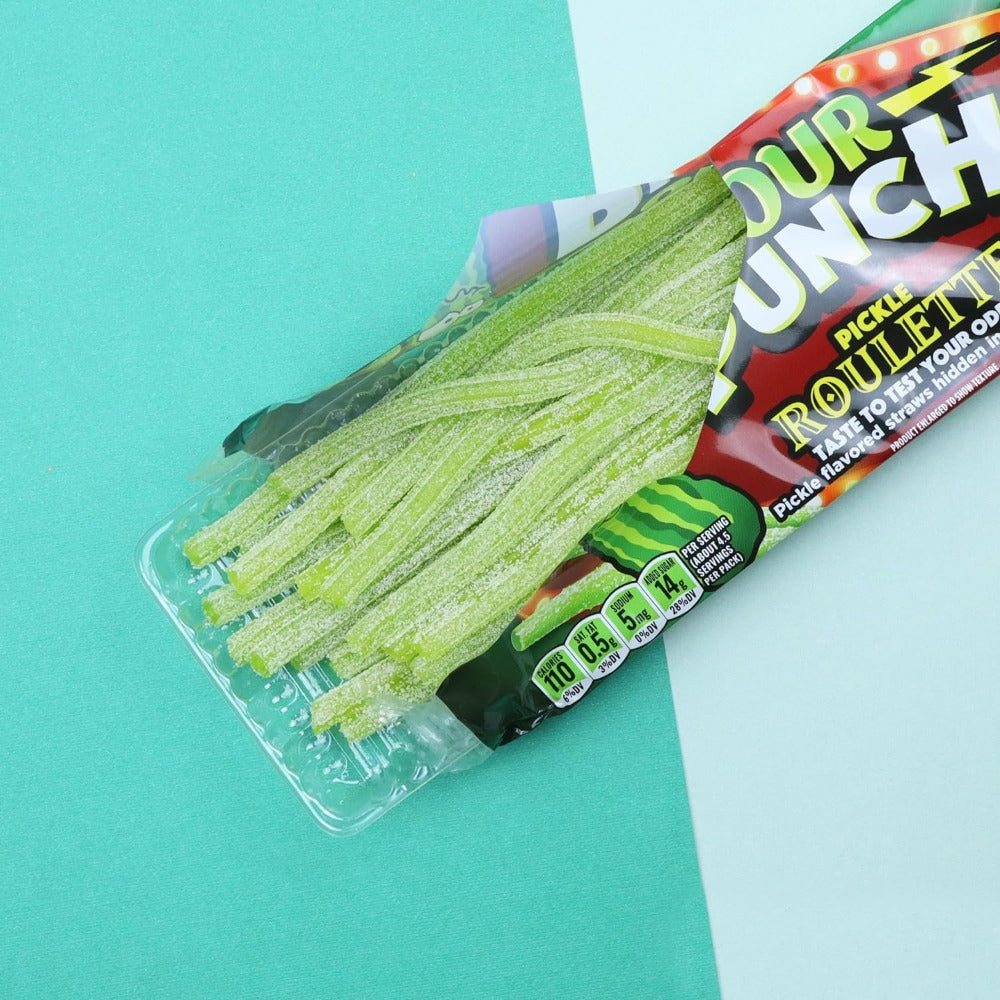 Redstone Foods Candy Sour Punch Straws - Pickle Roulette