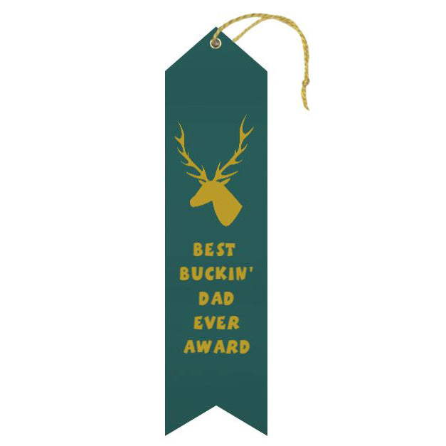 Ribbons Galore Funny Novelties Best Buckin' Dad Ever Award