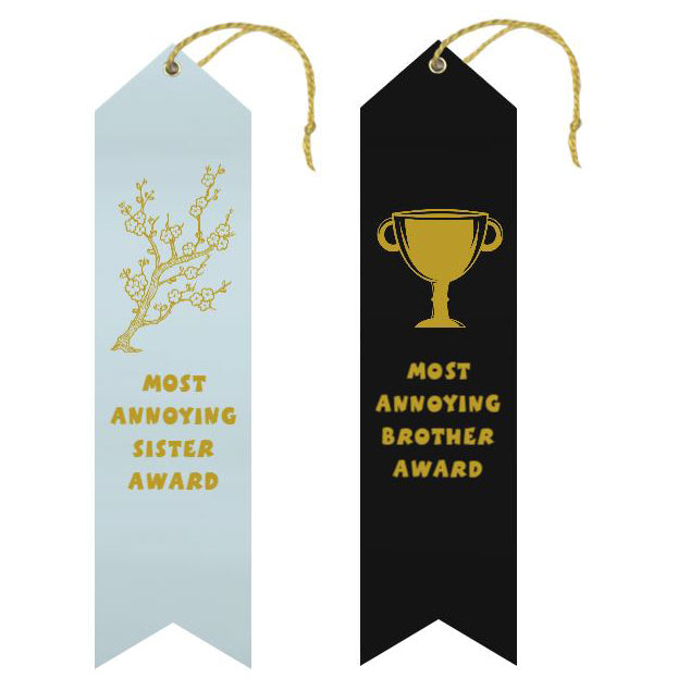 Ribbons Galore Funny Novelties Most Annoying Sibling Award