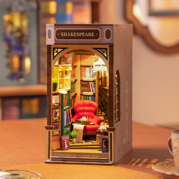 Robotime Factory Door Arts & Crafts Bookstore Book Nook & Wonderland