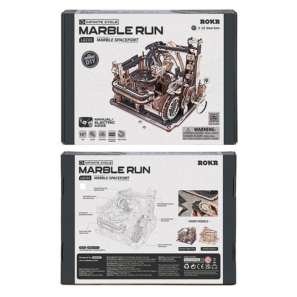 Robotime Factory Door Arts & Crafts Marble Spaceport DIY Kit