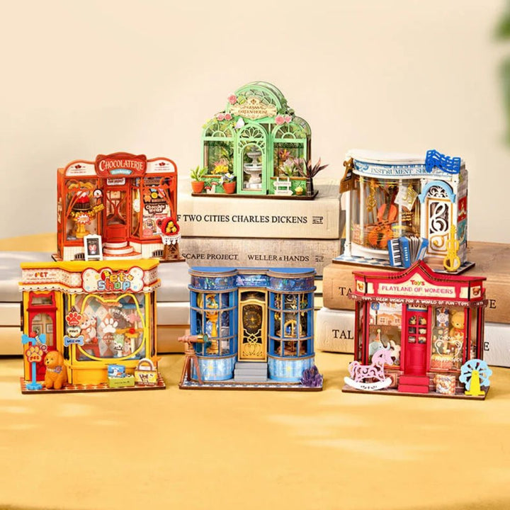 Robotime Factory Door Arts & Crafts Mini Wooden DIY Kit