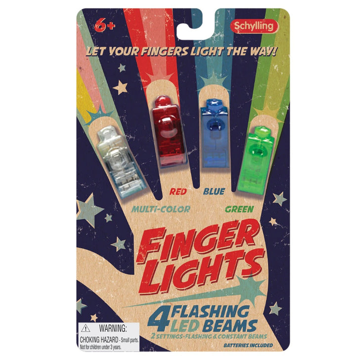 Schylling Toy Novelties 4 Flashing LED Finger Lights