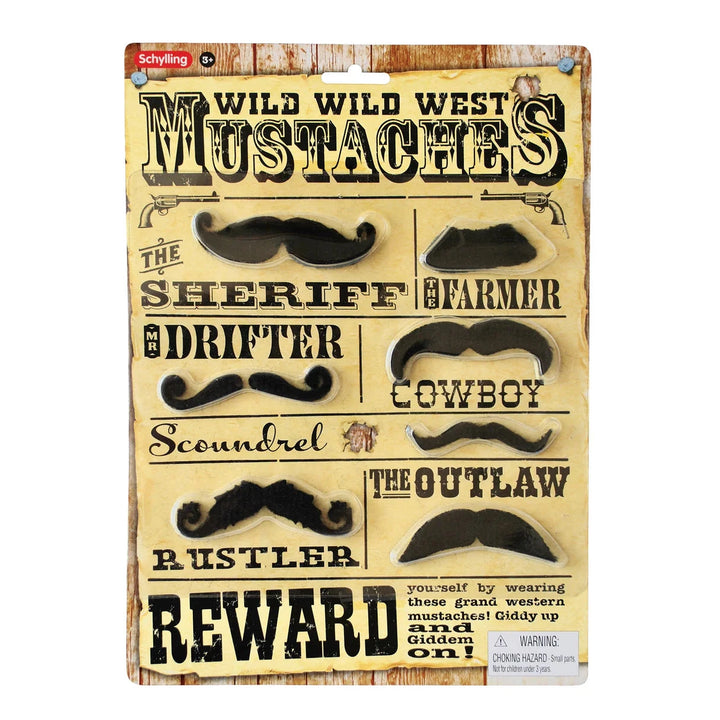 Schylling Toy Novelties Self-adhesive Mustaches set of 7