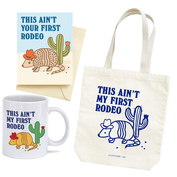 Seltzer Greeting Cards Armadillo Not My First Rodeo