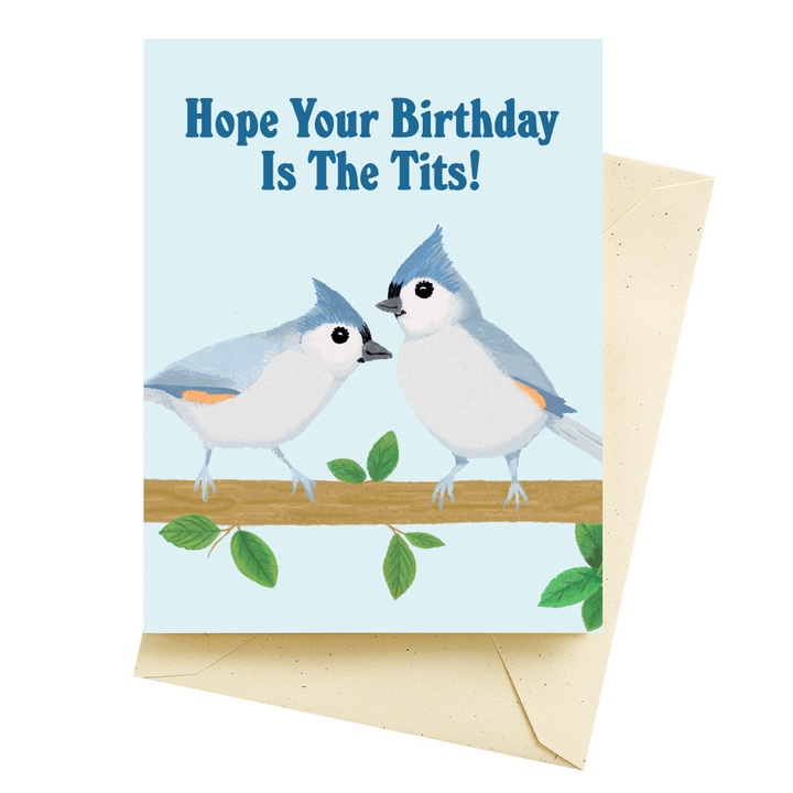 Seltzer Greeting Cards Card Titmouse Goods