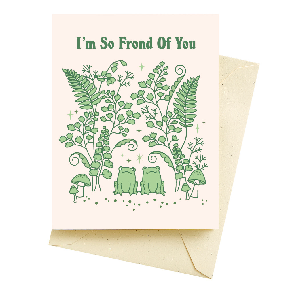 Seltzer Magnets & Stickers Frond of You Card Best Fronds Forever